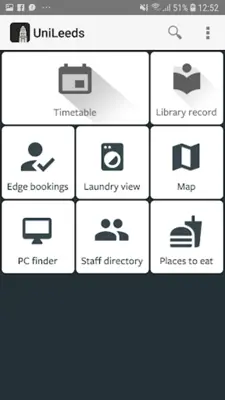 UniLeeds android App screenshot 2